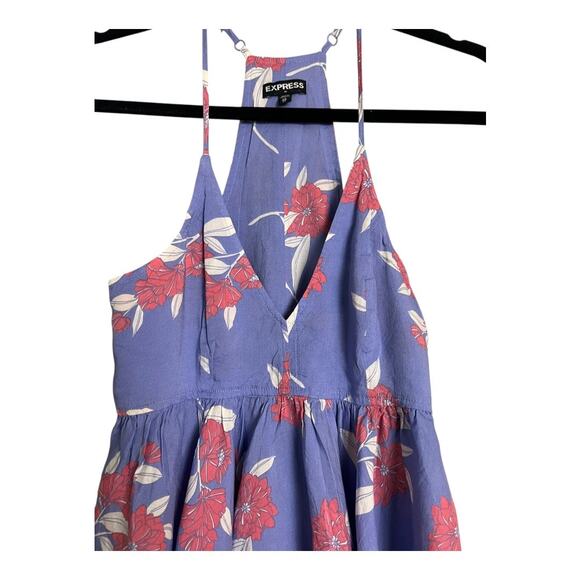 Express Rayon Floral Boho Blouse Shirt Top Cottage Indie Fairy Festival XS - Picture 2 of 7